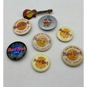 Vintage Hard Rock Cafe Pinbacks & Enamel Orlando Guitar Pin